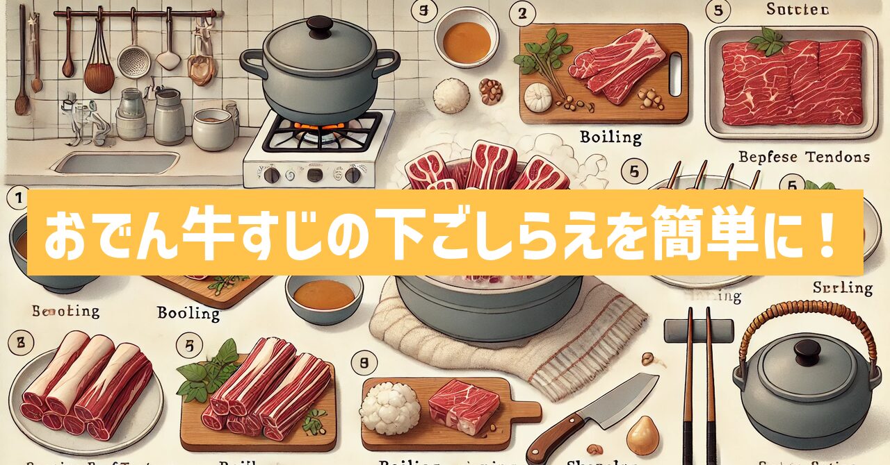 おでん牛すじの下ごしらえを簡単に！時短テクと失敗しないコツとは？